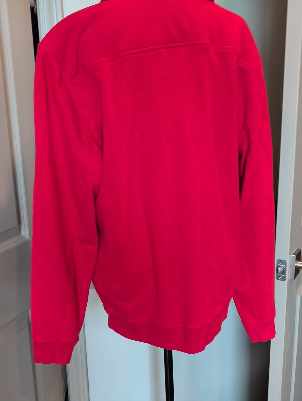 Vineyard Vines Women's Red Quarter-Zip Pullover Sweater - Picture 4 of 4